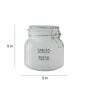 Kitchen Storage Round Jars Airtight Steel Lid 750 ML- Pack of 2