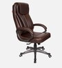 Kite Leatherette Executive Chair in Brown Colour