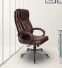Kite Leatherette Executive Chair in Brown Colour