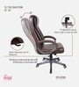 Kite Leatherette Executive Chair in Brown Colour