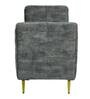 Kitson Velvet Recamier in Textured Grey Colour