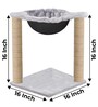 Kitten Scratching Post Medium Size In Grey Colour