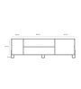 Kiwako TV Console In White & Oak Finish Kiwako TV Console In White & Oak Finish