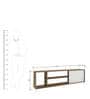 Kiwako TV Console In White & Oak Finish Kiwako TV Console In White & Oak Finish