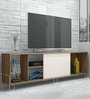 Kiwako TV Console In White & Oak Finish Kiwako TV Console In White & Oak Finish