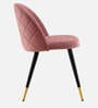 Kiyaa Velvet Dining Chair In Champagne Colour