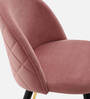 Kiyaa Velvet Dining Chair In Champagne Colour