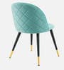 Kiyaa Velvet Dining Chair In Mint Colour