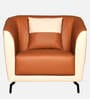Kiyo 1 Seater Sofa Tan & Cream Colour