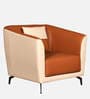 Kiyo 1 Seater Sofa Tan & Cream Colour