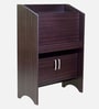 Kiyoko Hutch Desk in Walnut Finish