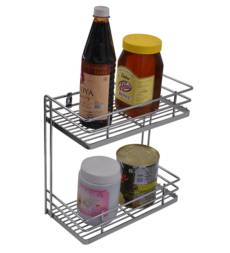 Buy Stainless Steel Kitchen Stand with 2 Racks 12 X 6 inches Online