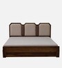 Klarup Sheesham Queen Size Bed In Scratch Resistant Provincial Teak Finish With Drawer Storage
