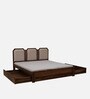 Klarup Sheesham Queen Size Bed In Scratch Resistant Provincial Teak Finish With Drawer Storage