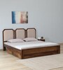 Klarup Sheesham Queen Size Bed In Scratch Resistant Provincial Teak Finish With Drawer Storage