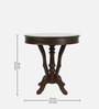 Klim Solid Wood End Table in Walnut Colour