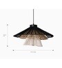 Klimt Rafia Hanging lamp Big