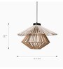 Klimt Rafia Hanging Lamp Brown White