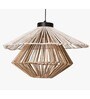 Klimt Rafia Hanging Lamp Brown White