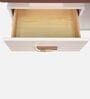 Klyx Glass Top Coffee Table In White Colour