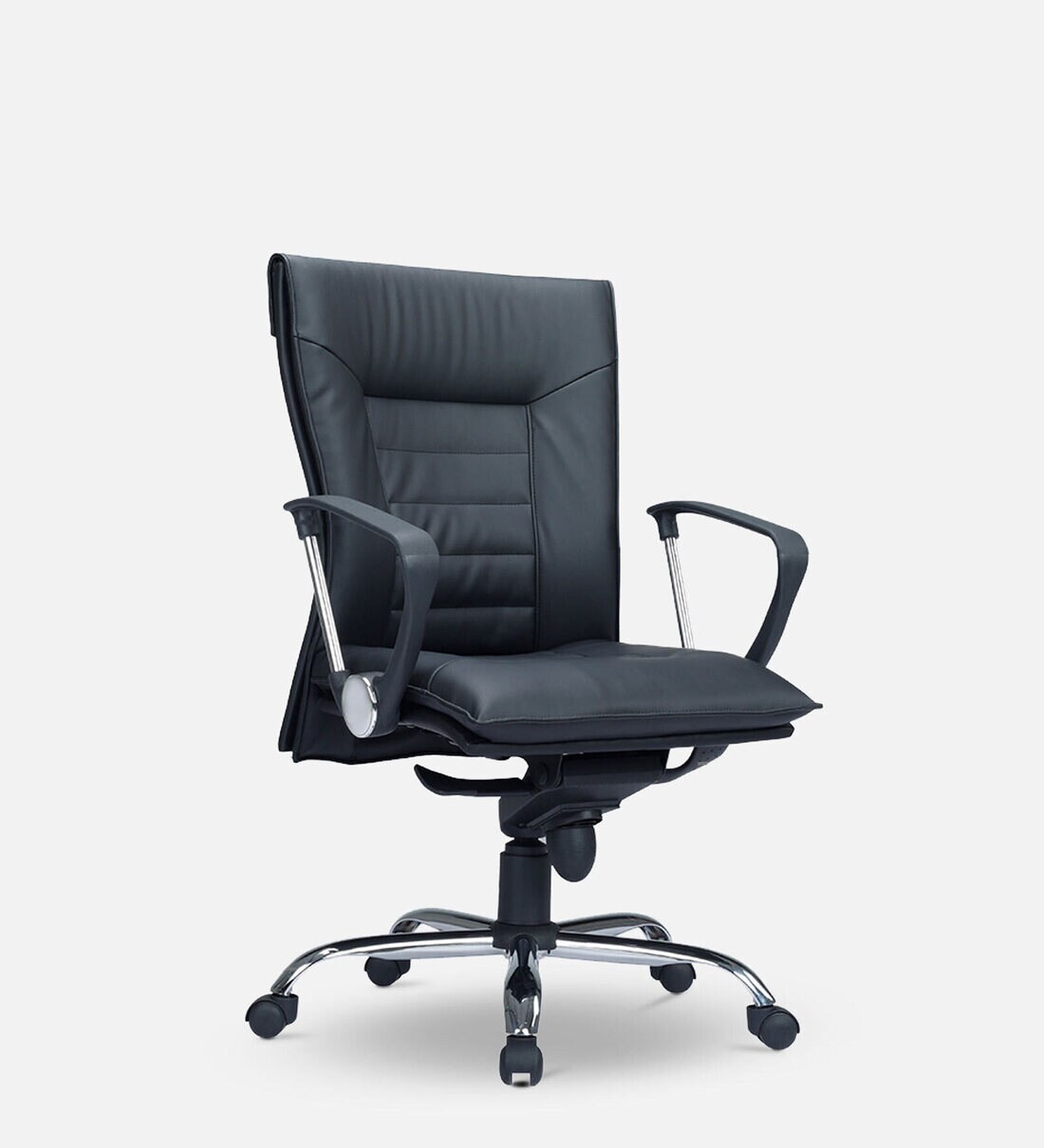 Buy Knight Leatherette Executive Chairs in Black Colour at 50 OFF by