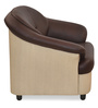 Knight 1 Seater Sofa in Maroon & Beige colour