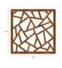 Engineered Wood with Wooden Texture Hanging Room Divider in Brown