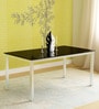 Knight 6 Seater Dining Table in Black Colour