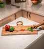 Knivio Acacia Wood Chopping Board with Center Handle