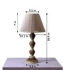 Knoxx Iron Creamish White Table Lamp with Woven Rope Creamish White Shade
