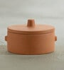 Knurl- Small 400ml Terracotta Curd Setter Bowl with Lid