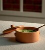 Knurl- Small 400ml Terracotta Curd Setter Bowl with Lid