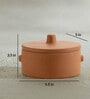Knurl- Small 400ml Terracotta Curd Setter Bowl with Lid