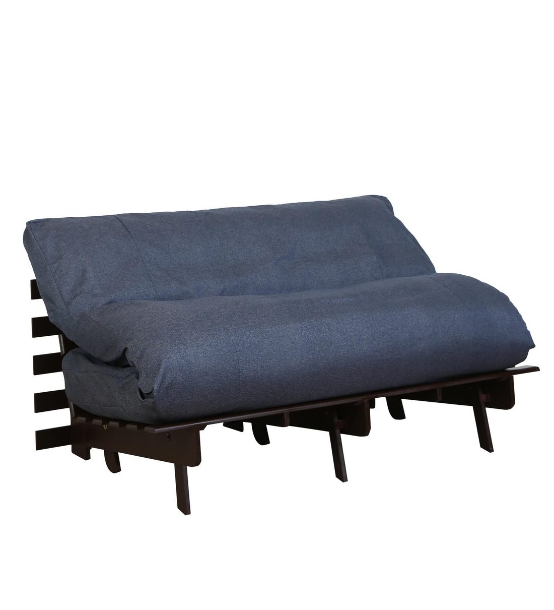 Buy Kobe Double Futon in Spruce Blue Colour with Mattress by ARRA