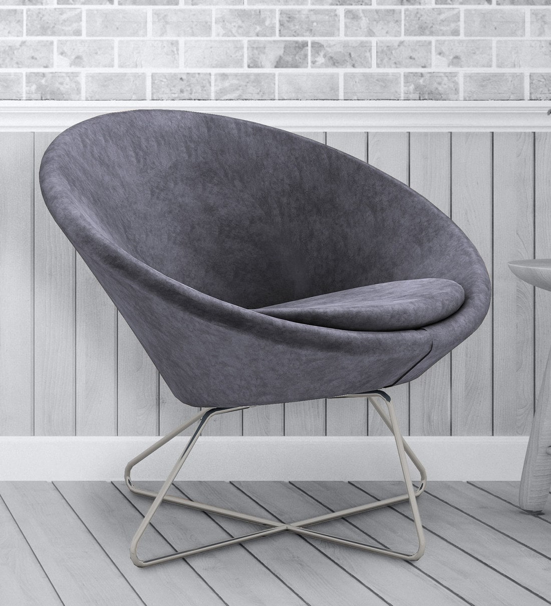 Buy Konic Tub Lounge Grey Chair In Colour By Workspace By Azazo Online Low Back Lounge Chairs Chairs Furniture Pepperfry Product
