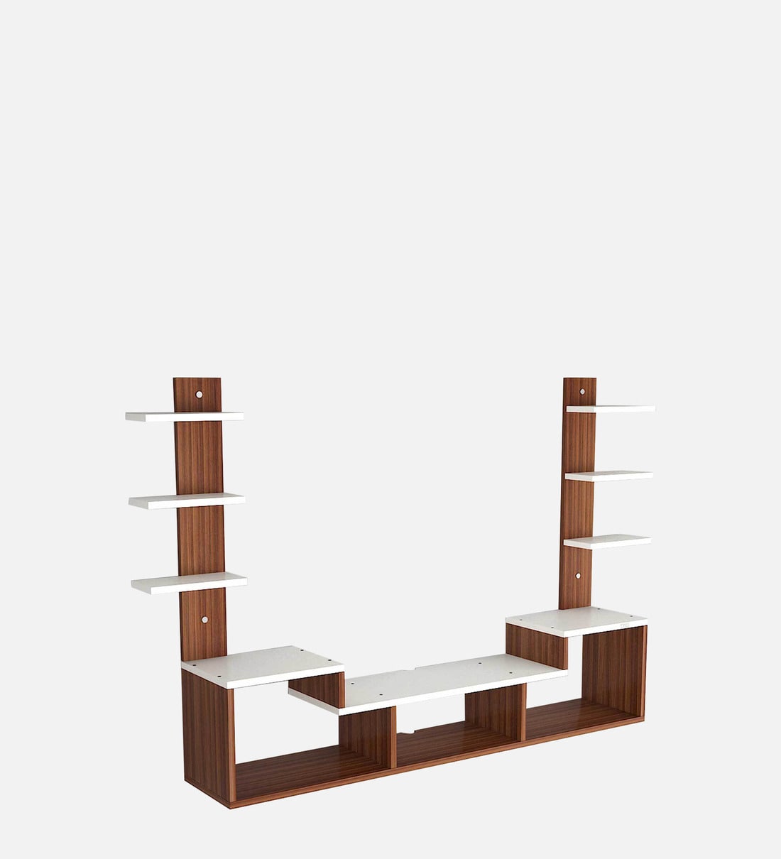 Buy Hubert TV Unit in Classic Walnut & Frosty White Finish for TVs up to  55\ at 52% OFF by Das