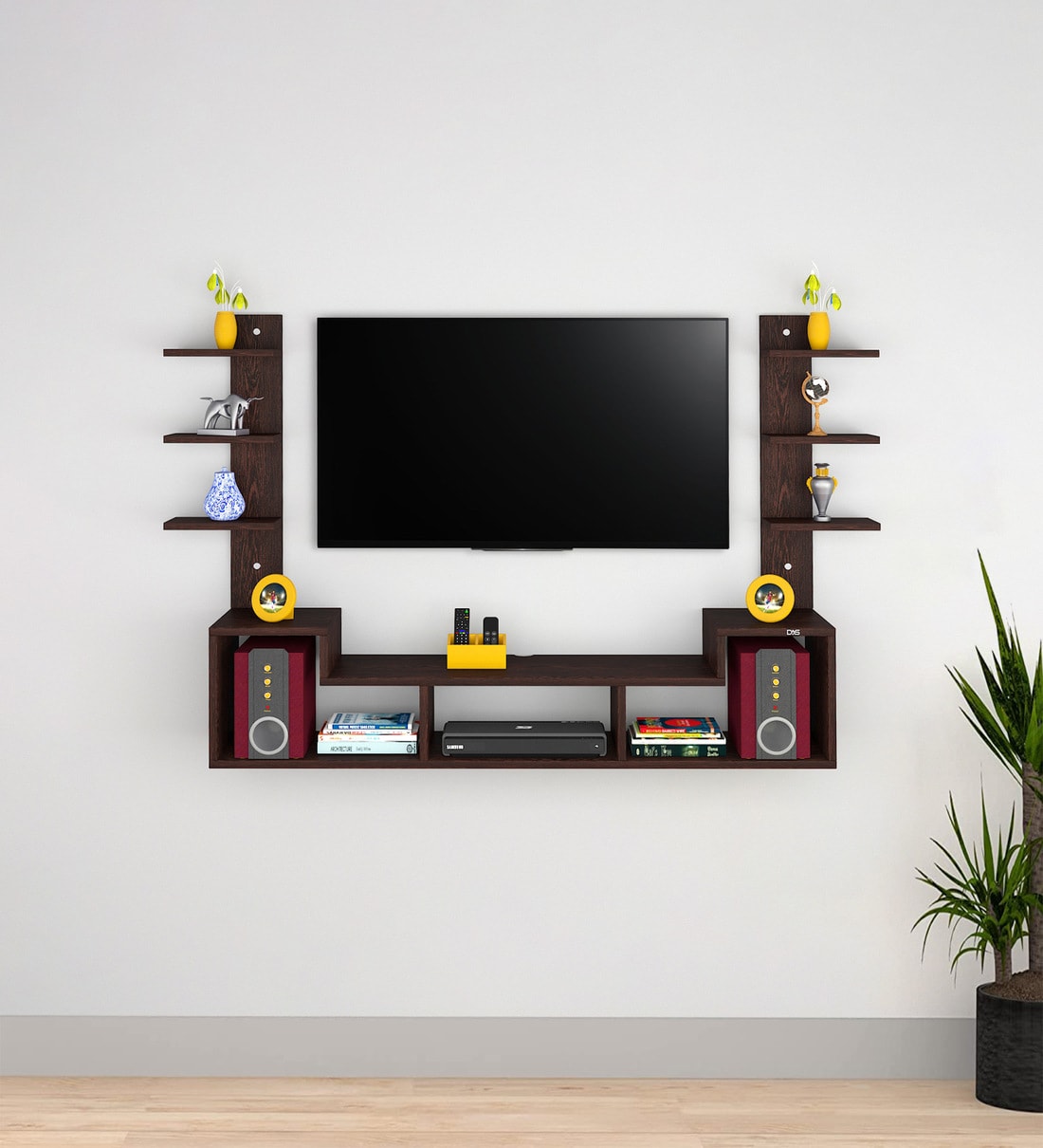 Konrad TV Unit in Flowery Wenge Finish