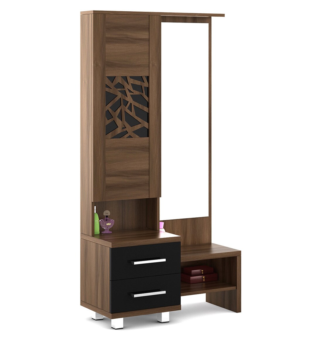 Buy Kosmo Autumn Dressing Table in Walnut Bronze Woodpore Melamine