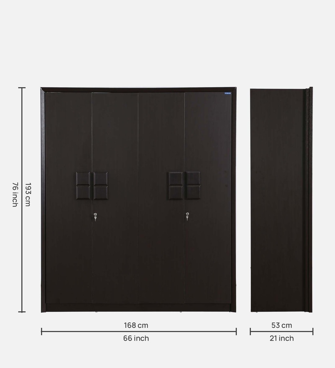 Choco closet◎　0724 kosmo-choco-4-door-wardrobe-in