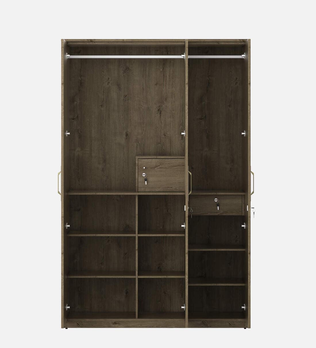 Buy Kosmo Gloria 3 Door Wardrobe In Sebastain Oak Finish With
