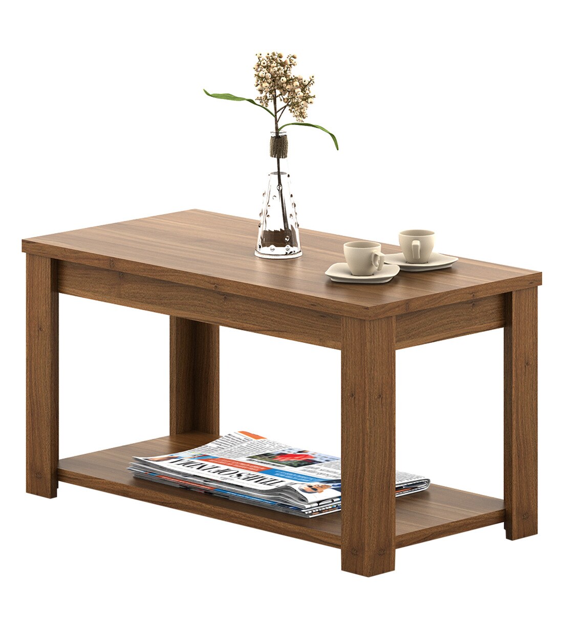 Buy Kosmo Harmony Coffee Table in Natural Teak Finish Online Modern