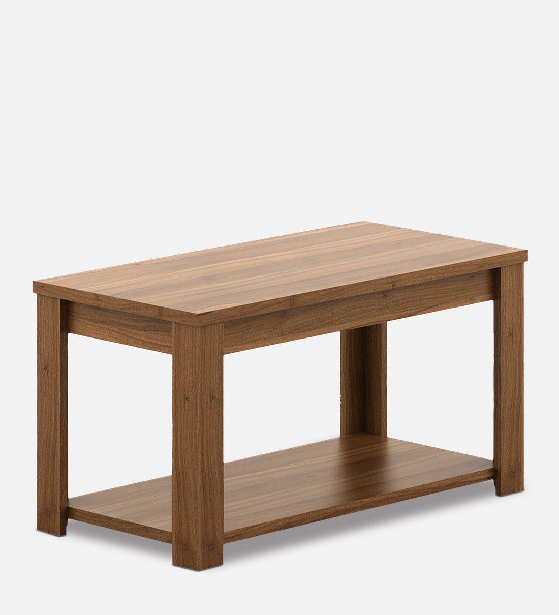 Buy Kosmo Harmony Coffee Table in Natural Teak Finish by Spacewood Online Modern Rectangular