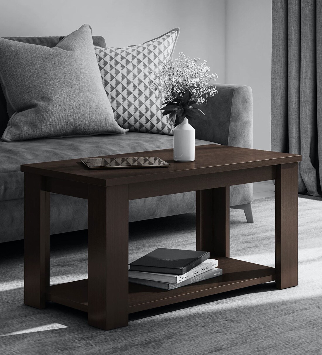 Buy Kosmo Harmony Coffee Table in Vermount Melamine Finish by Spacewood Online Modern