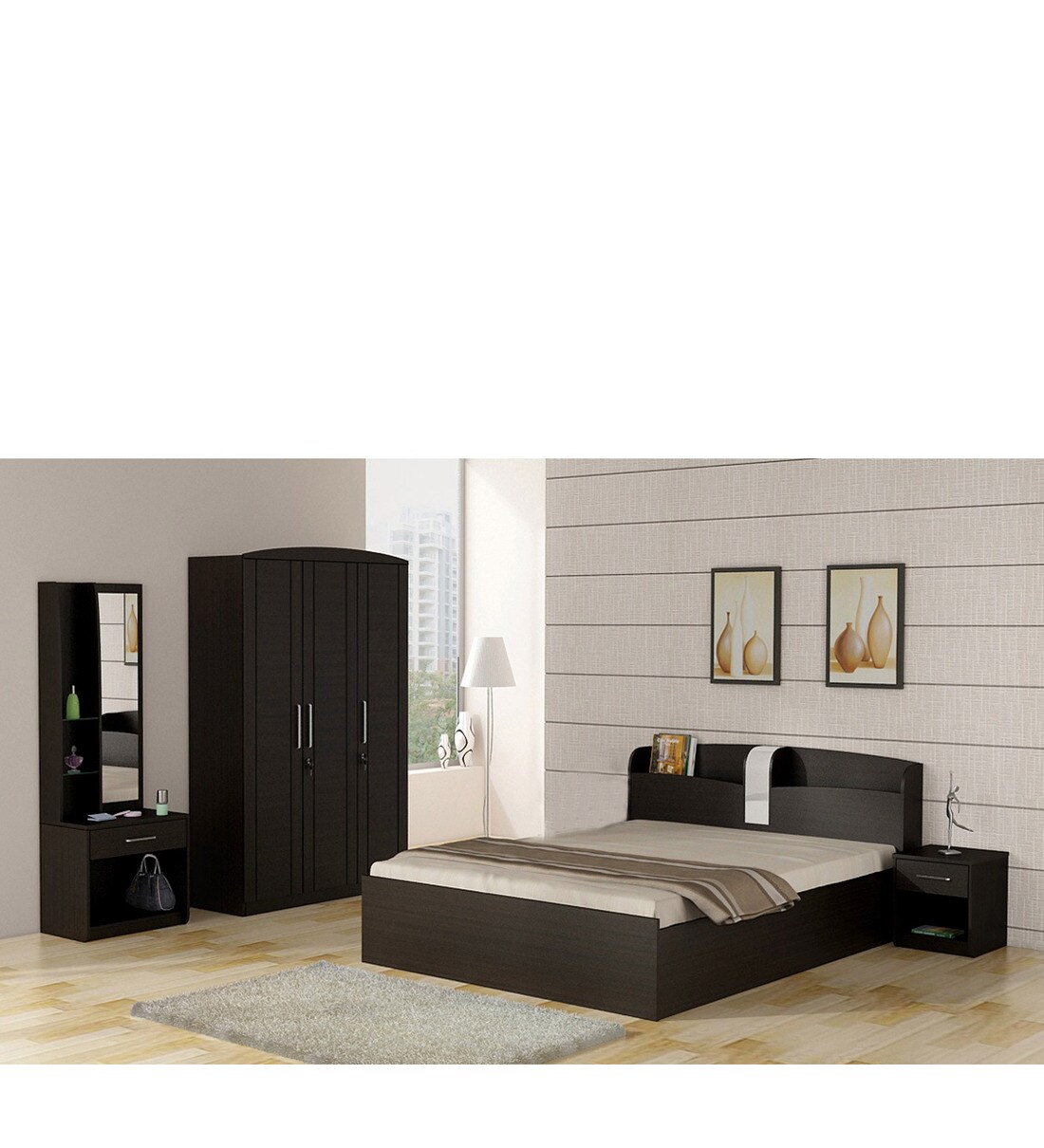 Buy Kosmo Imperial Dressing Unit in Natural Wenge Finish by Spacewood