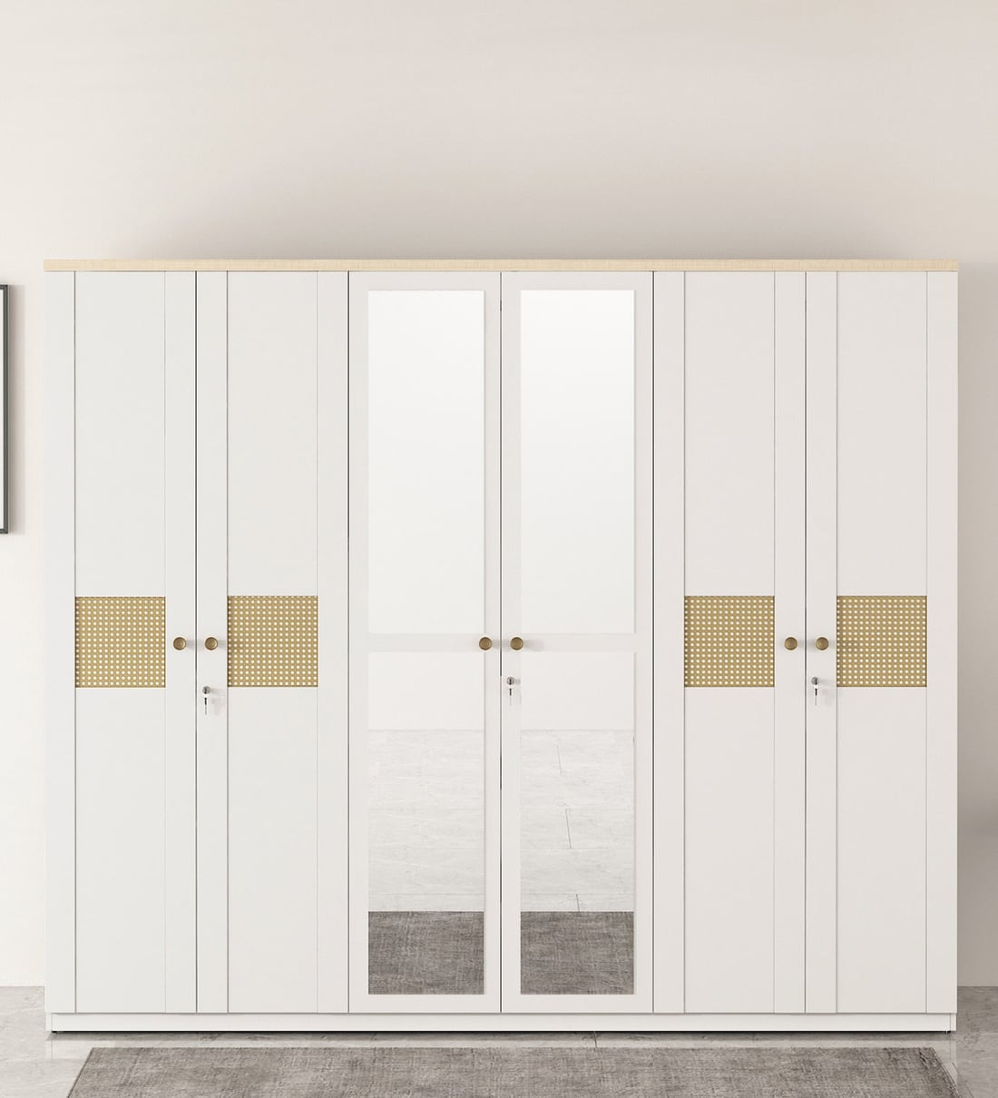 Pepperfry wardrobe store 6 door