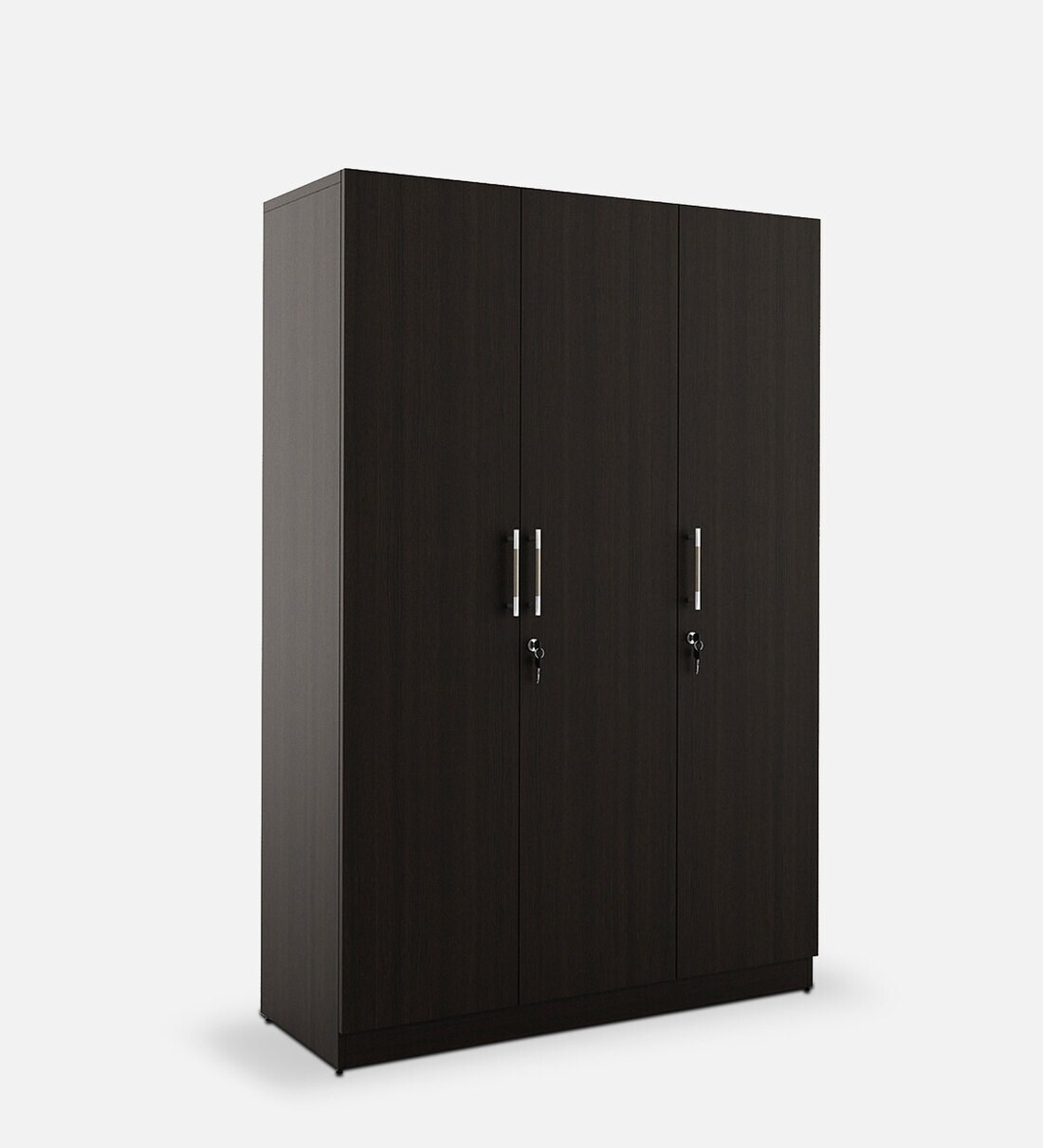 Buy Kosmo Optima 3 Door Wardrobe in Wenge Finish by Spacewood Online