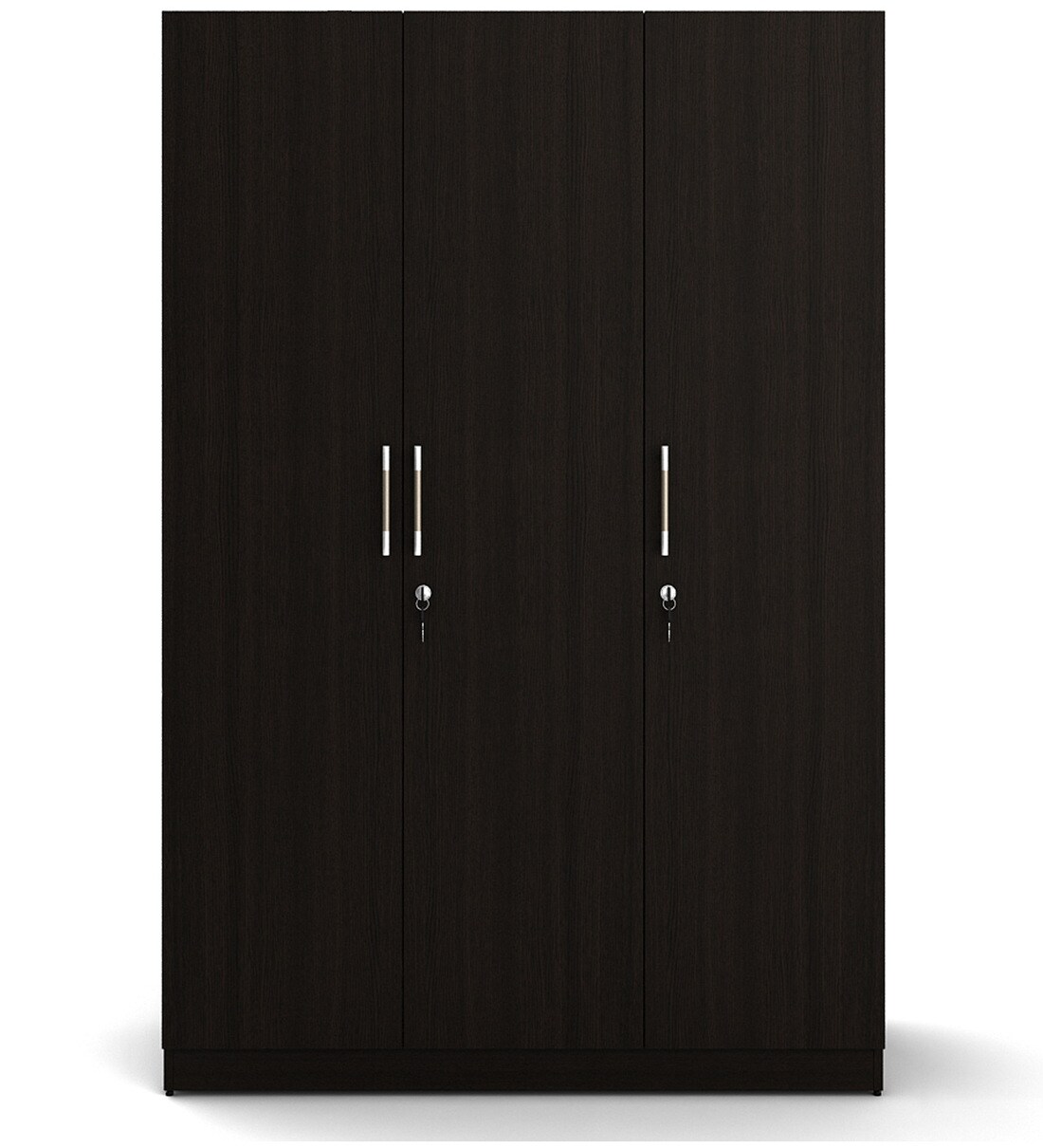 Buy Kosmo Optima 3 Door Wardrobe in Wenge Finish by Spacewood Online