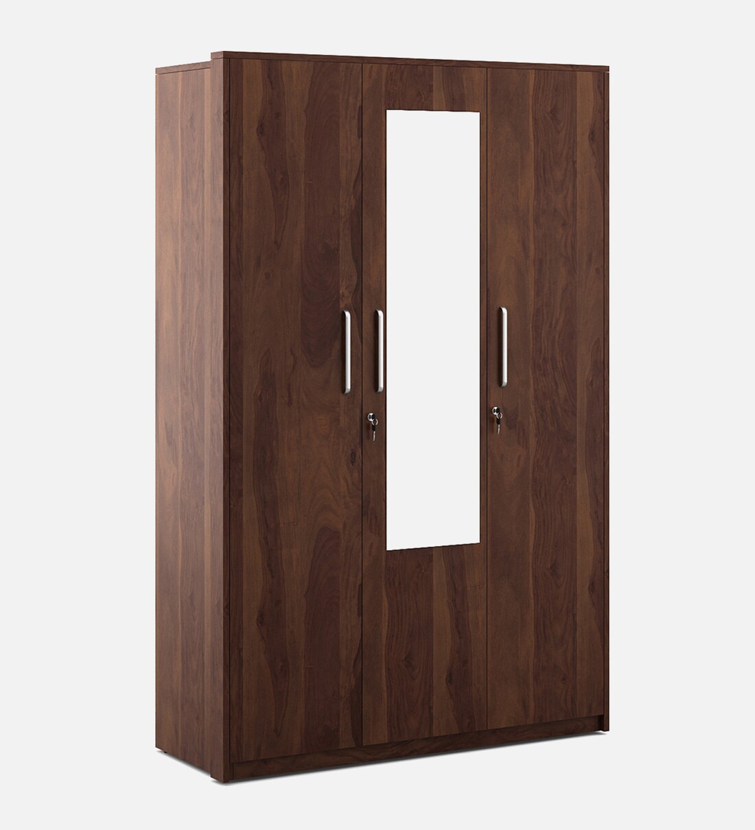 Buy Kosmo Value 3 Door Wardrobe In Sheesham Woodpore Finish By