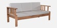 Korai  Solid Wood 3 Seater Sofa In Natural Finish