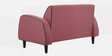 Kortes Velvet 2 Seater Sofa In Dusky Rose Colour